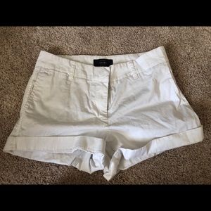 J. CREW white chino shorts